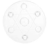 Operitacx Acrylic Crystal Ball Base Seven-star Array Stand Creative Design No Strange Smell Decorative Stone Display Desktop Decoration