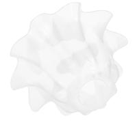 Operitacx Acrylic Flower Lampshade for Bedrooms, Flower-Shaped Ceiling Light Lampshade with Soft Light Emission and Elegant Vintage Style, White Decorative Lamp Cover