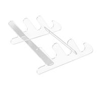 Operitacx Acrylic Keyboard Display Stand for Mechanical Keyboards Lightweight Transparent Desk Holder with Stepped Design for Home Office Store Organization