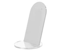 Operitacx Acrylic Mirror Plate Jewelry Holder with Three-dimensional Design and Holes, Silver Photography Prop for Bracelets and Necklaces Display, for Jewelry Photography and Scratch