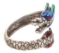 Operitacx Adjustable Dragon Ring for Men and Women, Copper Finger Ring with Resistance to Wear, Retro Minimalist Style, Unique Open Design Suitable for Daily Wear and Special Occasions
