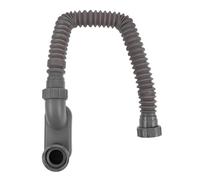 Operitacx Adjustable Flexible Plastic Drain Hose with Accessories for Washing Machine Clog-Resistant Bathroom and Kitchen Sewer Pipe Grey Finish Versatile Use for Home and Public Spaces