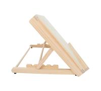 Operitacx Adjustable Foldable Wooden Desktop Easel Stand with Four Height Levels, Portable Tabletop Display for Painting and Drawing, Suitable for Artists and Exhibition Use