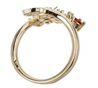 Operitacx Adjustable Lightweight Geometric Leaf Ring for Women Metal Minimalist Nature-inspired Fashion Ring with Delicate Floral Design Versatile for Everyday Wear