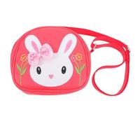 Operitacx Adorable Girls Crossbody Bag with Cute Rabbit Design, Adjustable Pu Leather Strap, Mini Coin Purse for Little Girls, for School and Park Visits