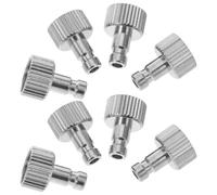 Operitacx Airbrush Coupling Adapter Airbrush Fitting Hose Connector Quick Release 8pcs Alloy with Female Thread Compact and Precision Manufacturing for DIY Crafts and Outdoor Work