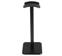 Operitacx Aluminium Earphone Stand with Head-mounted Holder, Black Metal Headphone Hook for Desk, Featuring Sturdy Aluminium Material and Cable Tidying Function, for Organising Earphones