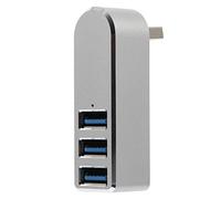 Operitacx Aluminum Alloy Hub Port Usb Swivel Connector Usb Hub for Laptop Expansion Transfer Adapters Safe Overcurrent Protection
