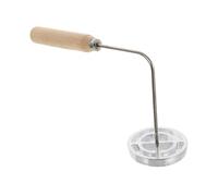 Operitacx Aluminum Alloy Oil Frying Mold for Kitchen Use, Easy to Use and Store, Silver Fried Snack Mold for Home Cooking and DIY Food Preparation