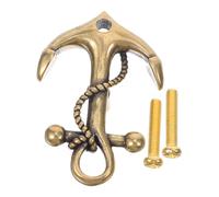 Operitacx Anchor Brass Cabinet Knobs with Antique Finish for Kitchens | Nautical Sea Theme, Aged Patina Effect, Easy Installation, Versatile Replacement for Bathrooms and Cabinets