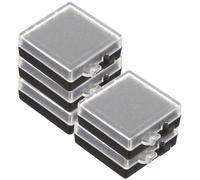 Operitacx Anti-static Electronic Component Case with Foam Insert 5pcs (35x35x15mm) Chip Storage Box for Electronics Assembly and Small Parts Organizer