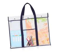 Operitacx Art Portfolio Bag for Posters Weather Resistant Lightweight Design Spacious Storage Organizer for Artwork and Supplies Blue for Classes and Outdoor Use