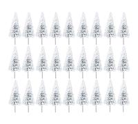 Operitacx Artificial Cedar Tree Model Mini Cedar Tree Decoration Iron Wire Sponge Material 1:100 Scale 30 Pcs for Desk and Kitchen