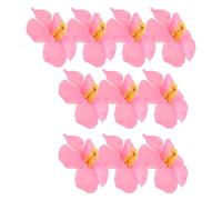 Operitacx Artificial Flower Hair Clips with Strong Grip Hawaiian 10pcs and Eva Material, Tropical Plumeria Hibiscus Hair Accessories for Luau Celebrations and Bachelorette Parties