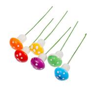 Operitacx Artificial Froth Material with Realistic Shape 100pcs Mini Mushroom Garden Decorations Random Color for Plant Pot Decor and Fairy Garden DIY Ornament