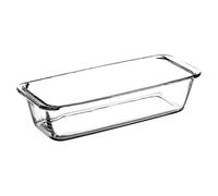 Operitacx Baking Pan Sturdy Rectangular Tempered Glass Oven Casserole Dish Anti-scalding and Anti-Skid Features White Household Glassware Suitable for Home and Hotel Use
