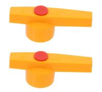 Operitacx Ball Valve Handle Plastic Replacement Lever 2pcs Yellow Fits 20mm and 25mm Ball Valves for Water Purifier