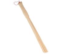 Operitacx Bamboo Back Massager Hammer Lightweight and Portable Massage Stick for Body and Waist Relaxation, for Home and Travel Use with Natural Material