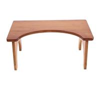 Operitacx Bamboo Toilet Foot Stool, Wear-Resistant Bathroom Step Stool, Improves Toilet Experience, Brown Colour, Suitable for Bathroom and Changing Shoes