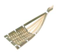 Operitacx Bamboo Woven Sushi Stand and Serving Basket for Sharing Snacks and Sashimi, Lightweight and Sturdy Rustic Style Japanese Sashimi Displaying Plate