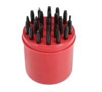 Operitacx Band Box Plastic to Red Store Convenient Professional Carry and Watch 25pcs Needle Punch Tool Set with Metal Heads for Watchmakers
