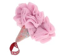 Operitacx Bath Balls Bubble Bath Balls Ice-Cream Cone Shaped Pe Material with Hanging Rope for Relaxation and Can Be Hung to Air Dry, for Travel and Gift for Friends Random Color