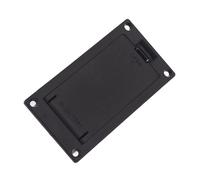 Operitacx Battery Case for Guitar Bass Black Flat Mount Battery Holder Box with No Wire Inside Easy Replacement Access