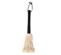 Operitacx BBQ Mop Basting Brush with Wood Handle and Cotton Bristles, Hanging Rope Included, Efficient Oil Basting for Wide Application in Grilling and Roasting