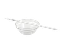 Operitacx Beauty Brush for Facial Masks Nylon and Wooden Handle, Diffusing Edges for Creating Finish, White Colour Mask Applicator for Skincare and DIY Applications