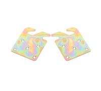 Operitacx Bed Hinge Brackets Wood Frame Repair Flat Straight Heavy Duty 2pcs Thickened Carbon Steel Bed Rail Hook Plates 5 Hole Design Practical Use for and