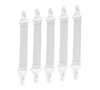 Operitacx Bed Sheet Clips Straps and Prevent Sliding 16pcs with Adjustable Length and Wider Elastic Bands, Heavy Duty Nylon and Mattress Clip Holders to Protect Mattress for Single