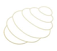 Operitacx Beehive Shaped Metal Wire Wreath Frame for Spring Door Decor and Easter Holiday Decoration, Yellow Iron DIY Craft Base Suitable for Home Use with Unique Elegant Design