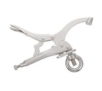 Operitacx Bench Drill Clamp Pliers Drill Locking Clip Heavy Duty Drill Pliers Craftsman Locking Clamps Grips Drill Locking Clamp Drill Press Locking Pliers Vise Vice Silver Carbon Steel