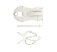 Operitacx Bird Cage Fixed Clips Enrich the Living Environment of Birds White for 2pcs Parrots Plastic Multi-functional Vegetable and Fruit Holders Easy to Operate