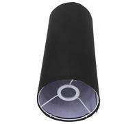 Operitacx Black Fabric Tall Cylinder Lamp Shade E27 Modern Minimalist Round Floor Lamp Shade Easy Installation Diffuses Light Stylish Elegant for Contemporary Home Decor