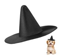 Operitacx Black Miniature Witch Hat for Dolls and Pets Cloth Material Doll Accessory Hat and Pet Headdress for DIY Crafts