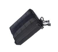 Operitacx Black Nylon Hiking Waist Pack with Strong Durability and Waterproof Feature, Small Outdoor Belt Pouch with Main Compartment and Internal Pockets, for Cycling and Running