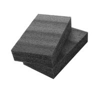 Operitacx Black Polyurethane Foam Sheets 25x15x5cm 2pcs Packing Cushioning Inserts for Toolbox Storage and Craft Padding