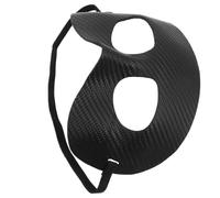 Operitacx Black Sports Nose Guard for Men with Breathable Design and Impact Protection, Plastic Face Mask for Football and Basketball Competition, Adult Protective Face Guard