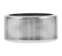 Operitacx Black Stainless Steel Wine Bottle Drip Stop Collar Simple and Elegant Design with Cotton Pad for Preventing Wine Leakage and Durability