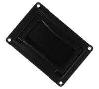 Operitacx Black Zinc Alloy Recessed Door Pull Handle Compact Flush Drawer Pull for Cabinets and Furniture Smooth Touch Kitchen Hardware Minimalist Design for Doors
