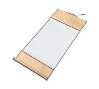Operitacx Blank Calligraphy Paper Scroll for Chinese Painting and Ink Art Half Ripe Xuan Paper Vintage Style Hanging Scroll for Calligraphy Beginners Home Decor and Art Practice