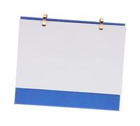 Operitacx Blank Monthly Flip Desk Calendar Standing Cardstock DIY Sublimation Undated Daily Planner with Punched Study Cards and Binder Clip for Office and Home