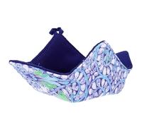 Operitacx Blue Cotton Sponge Soup Bowl Cozy Multipurpose Microwave Bowl Holder Reusable Heat Resistant Pad for Heating Protection in Kitchen