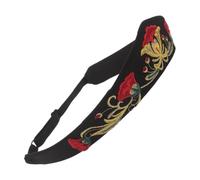 Operitacx Bohemian Embroidered Headband for Women, Adjustable and Stable Support, Vintage Floral Design Made of Cloth and Metal, for Urban Commutes and Craft Markets in Spring