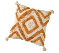 Operitacx Boho Workmanship Zipper Invisible with Decorative Throw Cover Decor Pillow Fine Orange Cotton Cloth Cushion and for Home and Car Living Room