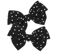 Operitacx Bow Shoe Clips 1 Pair Detachable Vintage Decorative Buckles with Small Dot Pattern for Women’S Wedding Shoes and Party Flats