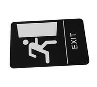 Operitacx Braille Raised Letters for Emergency Safety Acrylic Fire Exit Indicator for Schools Malls Public Buildings Enhanced Visibility for All