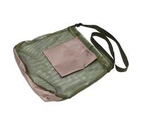 Operitacx Breathable Mesh Mushroom Foraging Bag Portable Fruit Storage Pouch Lightweight Garden Mesh Bag with Crossbody Strap for Outdoor Harvest and Shell Collecting