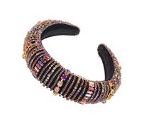 Operitacx Bridal Crown Headband Crown Rhinestone Cloth Headband Retro Not Fade Easy to Carry Lightweight Elegant Women Hair Accessories for Special Occasions Engagement